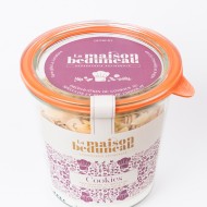 Préparation de cookies au spéculos et pépites de chocolats
